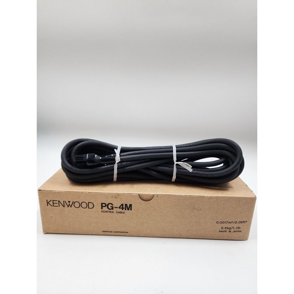 Kenwood PG-4M Control Cable for Amateur Radio Made in Japan Black New Open Box